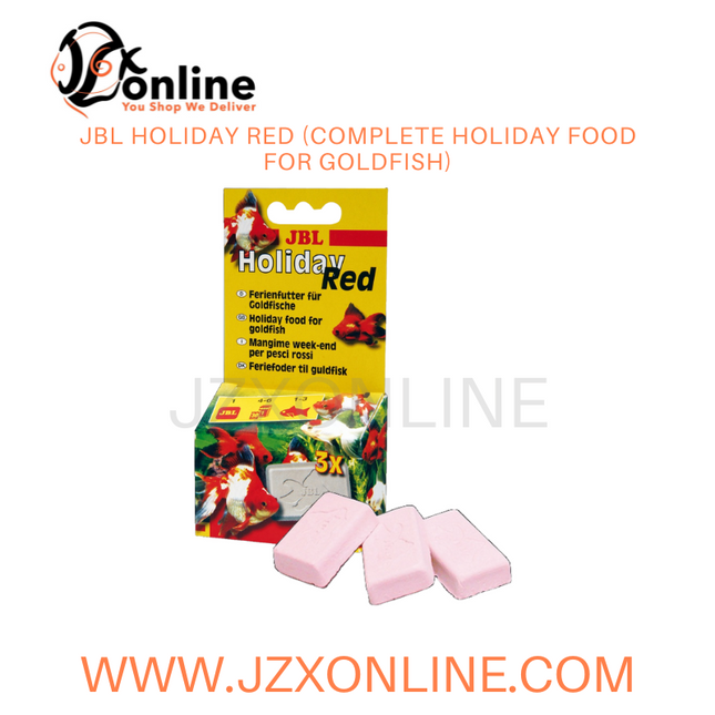 JBL Holiday Red Goldfish Vacation Food Block: Automatic 6-Day Feeder