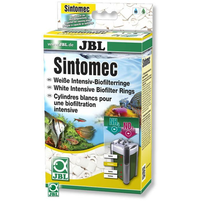 JBL SintoMec Premium Bio-Glass Filter Rings for Crystal Clear Aquarium Water, 450g