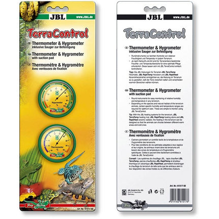 JBL TerraControl Digital Thermometer Hygrometer for Terrariums; Accurate Temperature Humidity Monitor