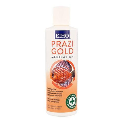 EIHO Prazi Gold Fish Treatment: Eliminates Internal External Parasites for Aquariums