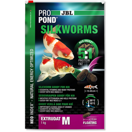 JBL ProPond Silkworms 3L Premium Floating Extrudate for Koi & Pond Fish