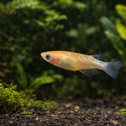 Red and white stardust ricefish 2cm