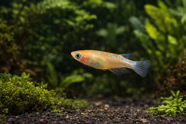 Red and white stardust ricefish 2cm