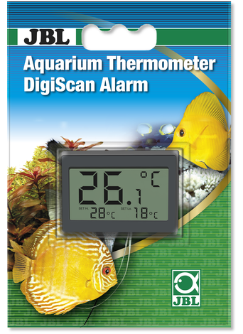 JBL Digiscan Digital Aquarium Thermometer with Alarm for Precise Water Temperature