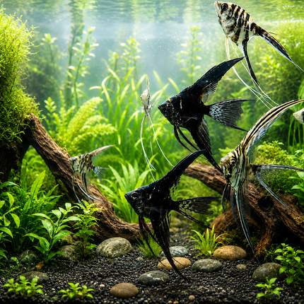 Assorted Veiltail angelfish 4-5cm